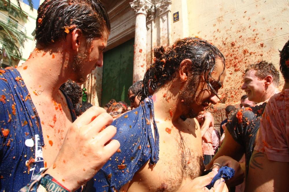 Instantes de la Tomatina 2016.