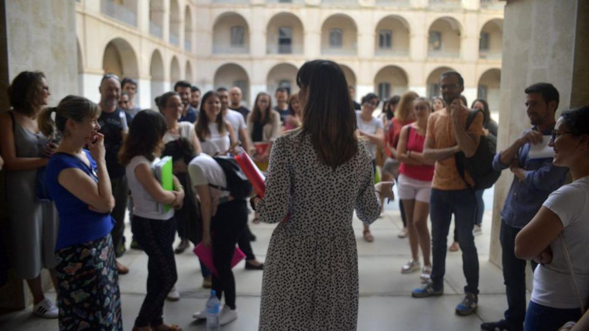 Opositores a maestro, en las pruebas de 2019.