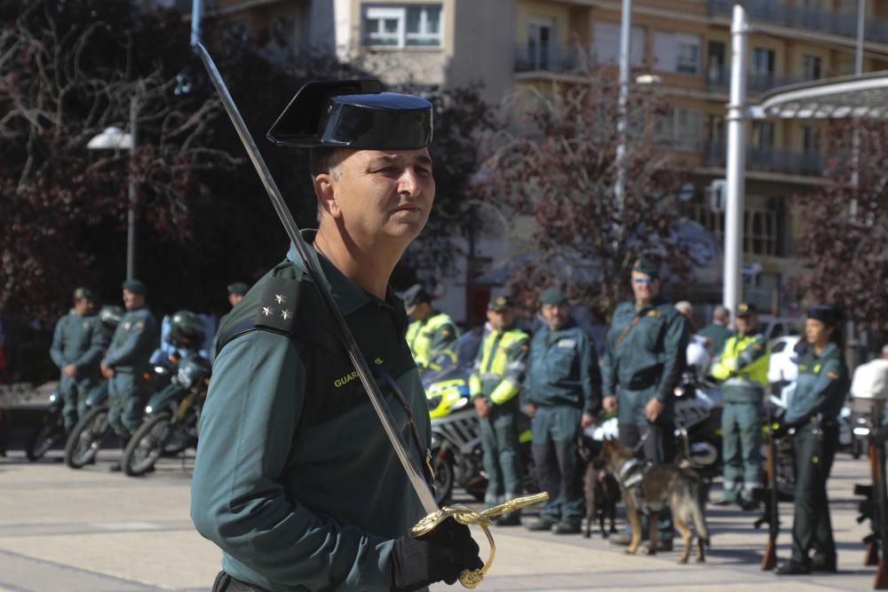 Ensayo de la parada militar de la fiesta del Pilar