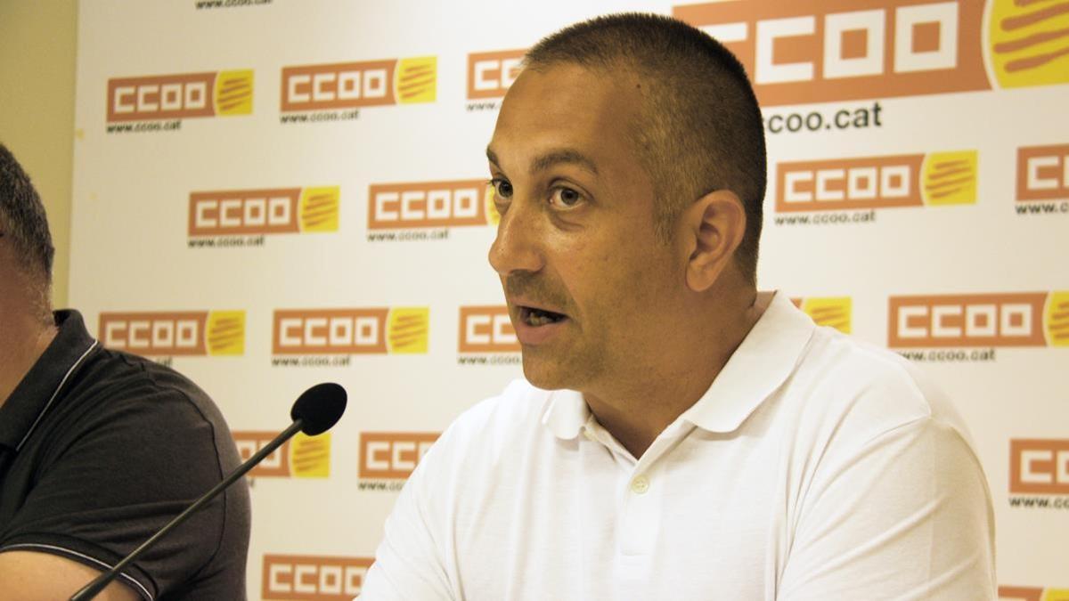 El secretario de Politica Territorial i Acció Social de CCOO de Catalunya, Toni Mora