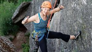 Luisa Méndez, en el monte Budiño la semana pasada.