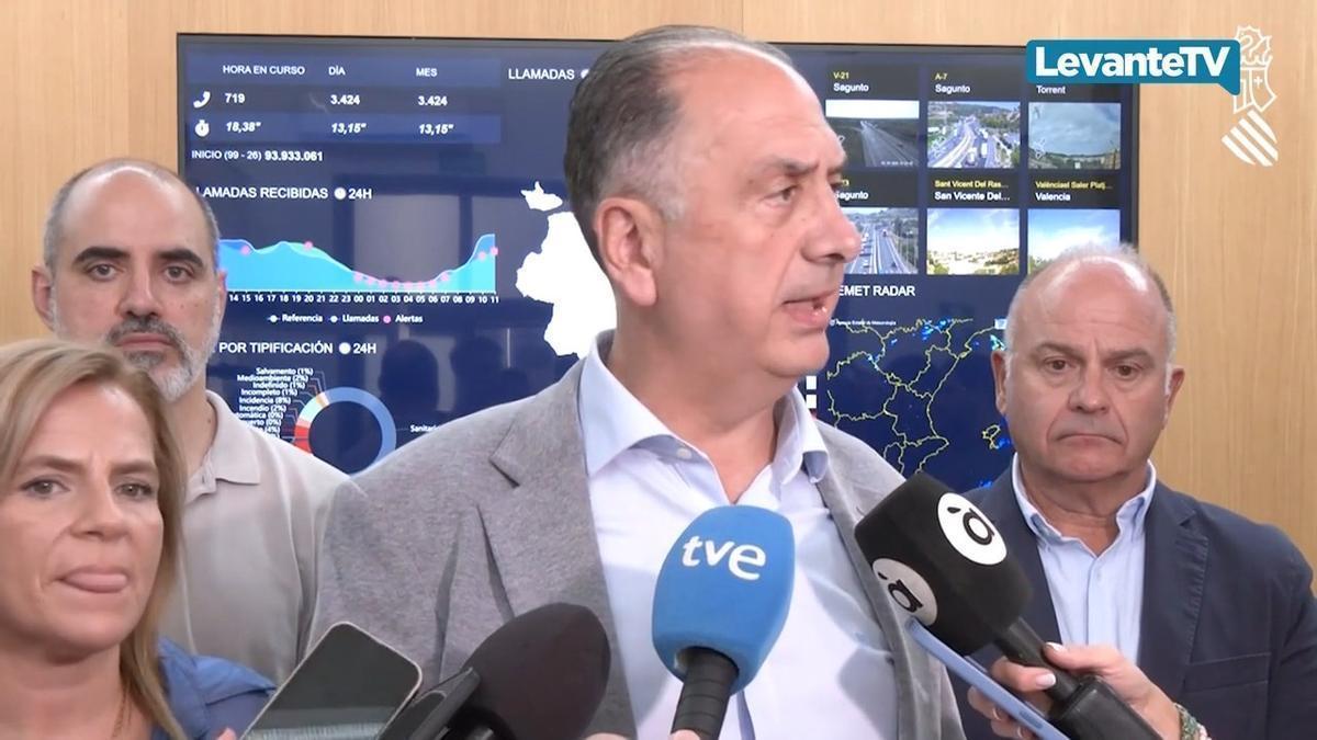 Juan Carlos Valderrama explica las medidas tomadas tras la reunión en el Centro de Coordinación