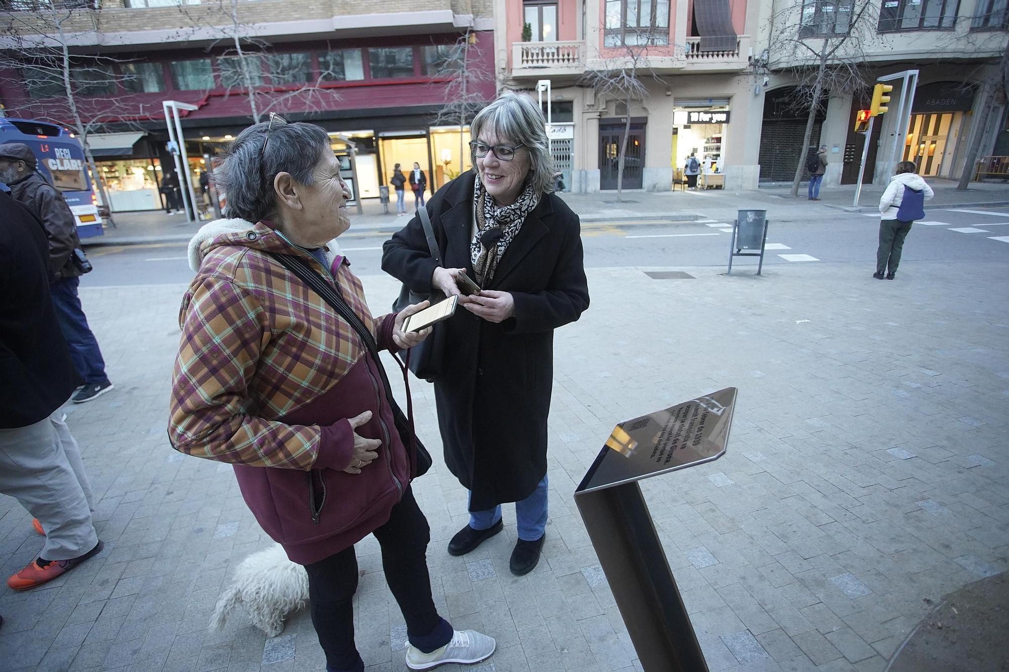 Nova placa de l’entrada de les tropes franquistes a Girona