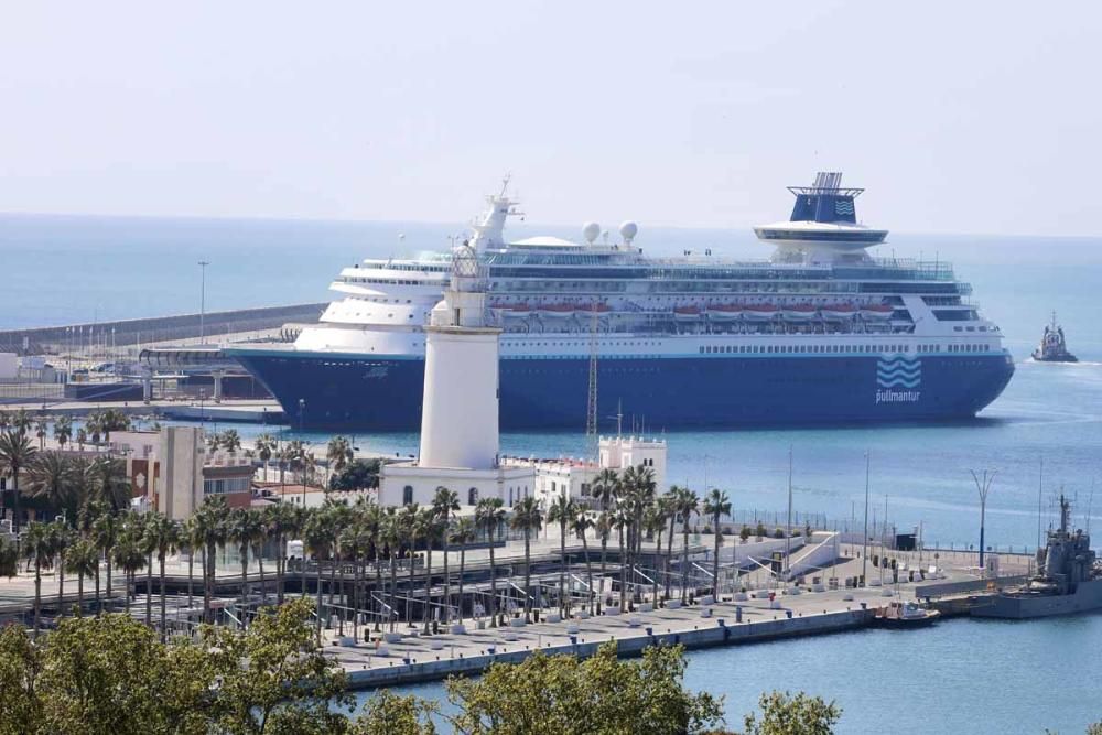 La Málaga desierta desde las alturas