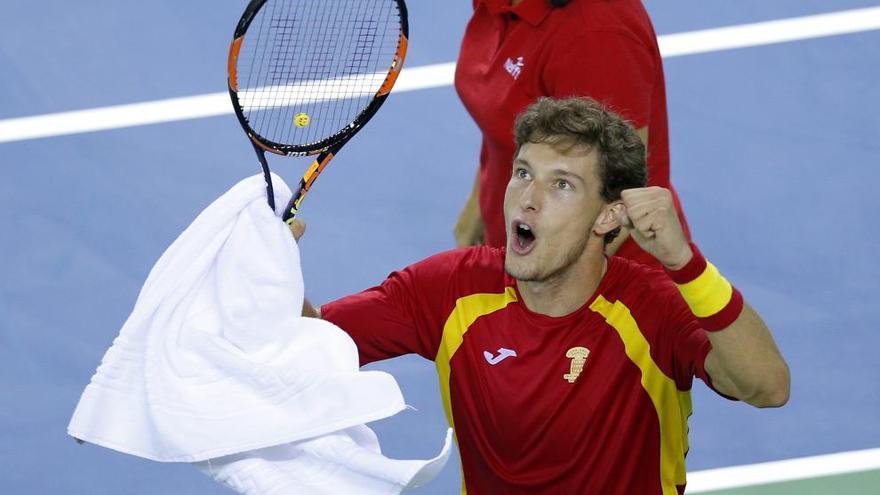 El asturiano Pablo Carreño debuta en la Davis y logra el cuarto punto para España frente a Rumanía