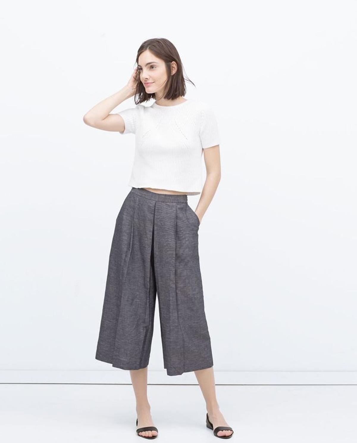 Rebajas Zara 2015, pantalón culotte