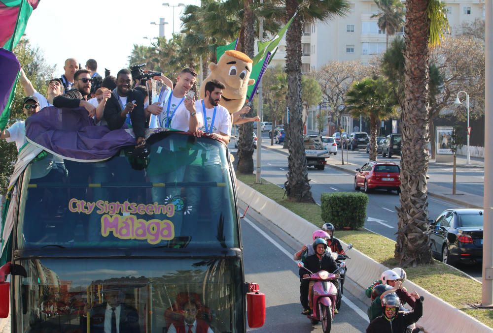 Málaga se lanza la calle para celebrar la EuroCup