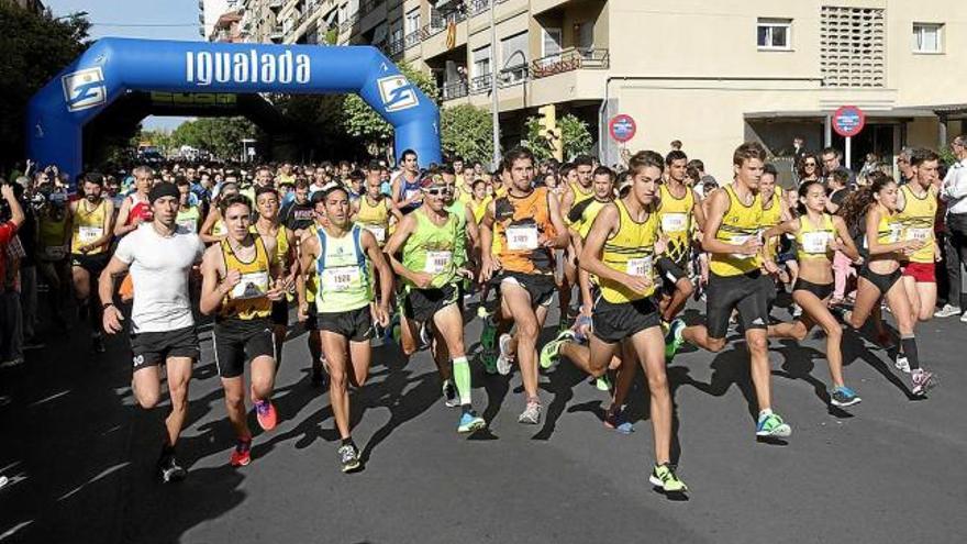 Una prova atlètica celebrada pels carrers d&#039;Igualada