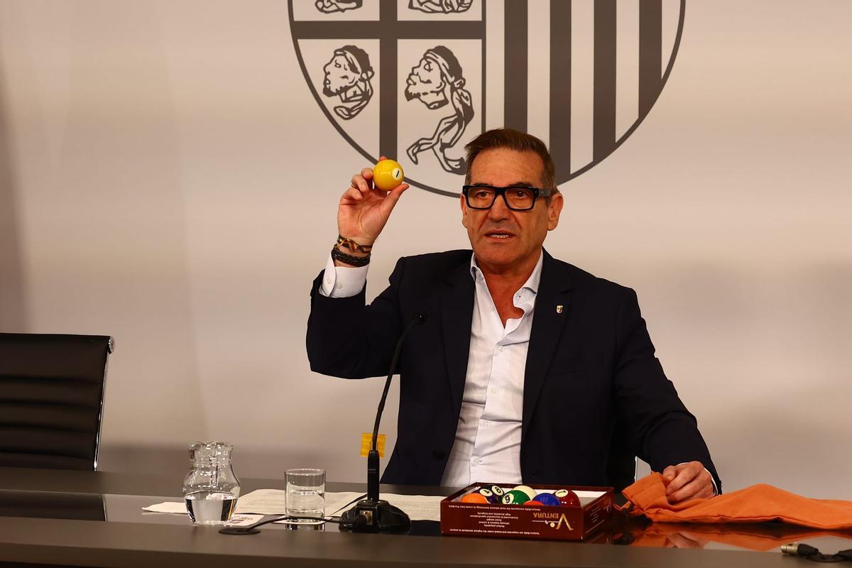 Celebración del sorteo de escolarización, este viernes.