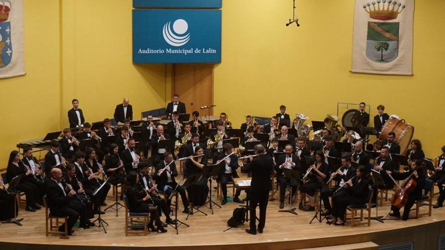 Concierto de la Banda de Lalín en la sala Tuno Valdés del auditorio