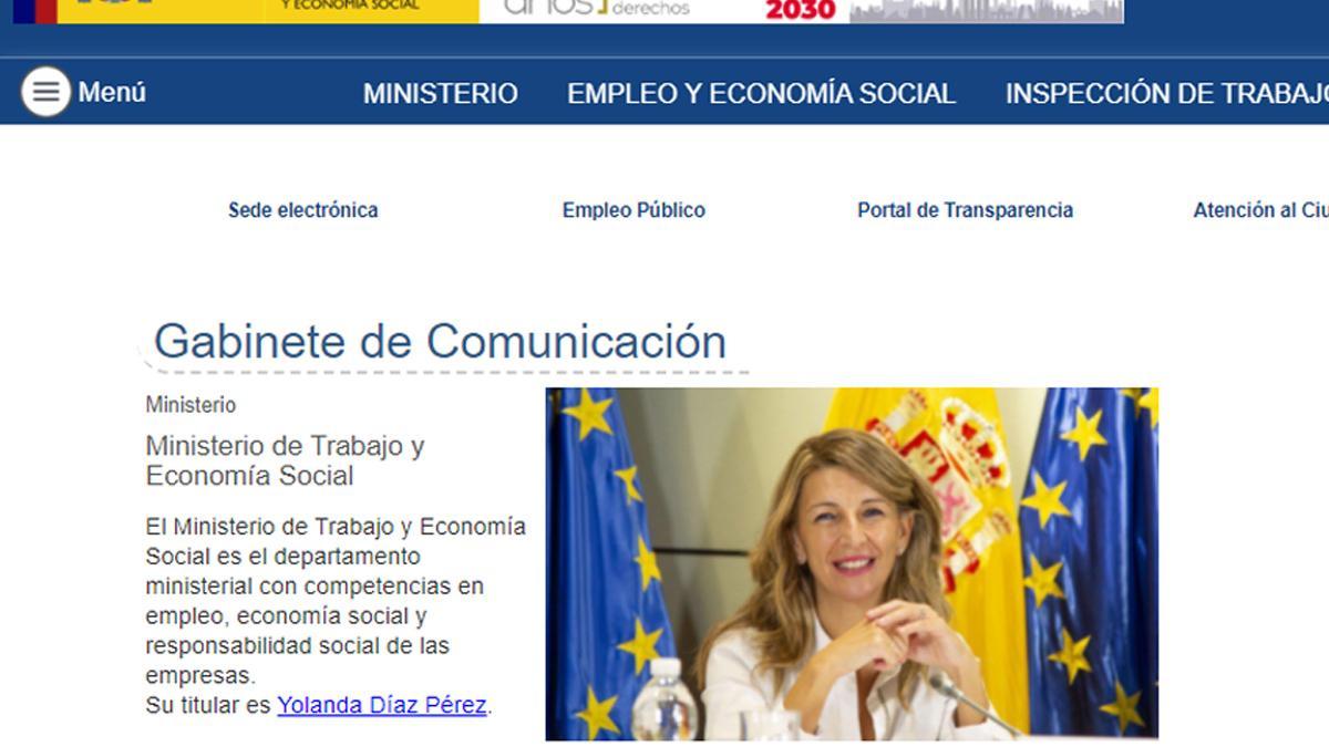 La web del Ministerio de Trabajo sufre un hackeo.