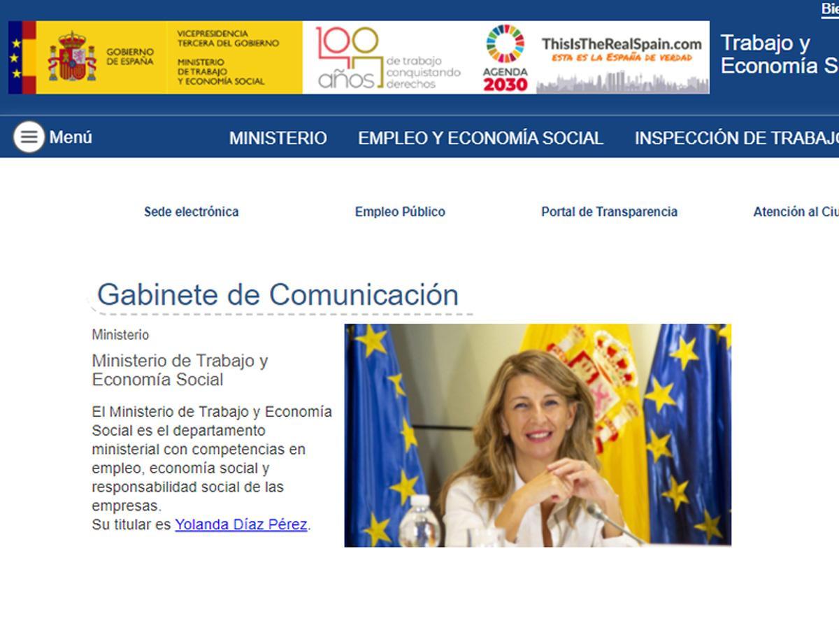 La web del Ministerio de Trabajo sufre un hackeo.