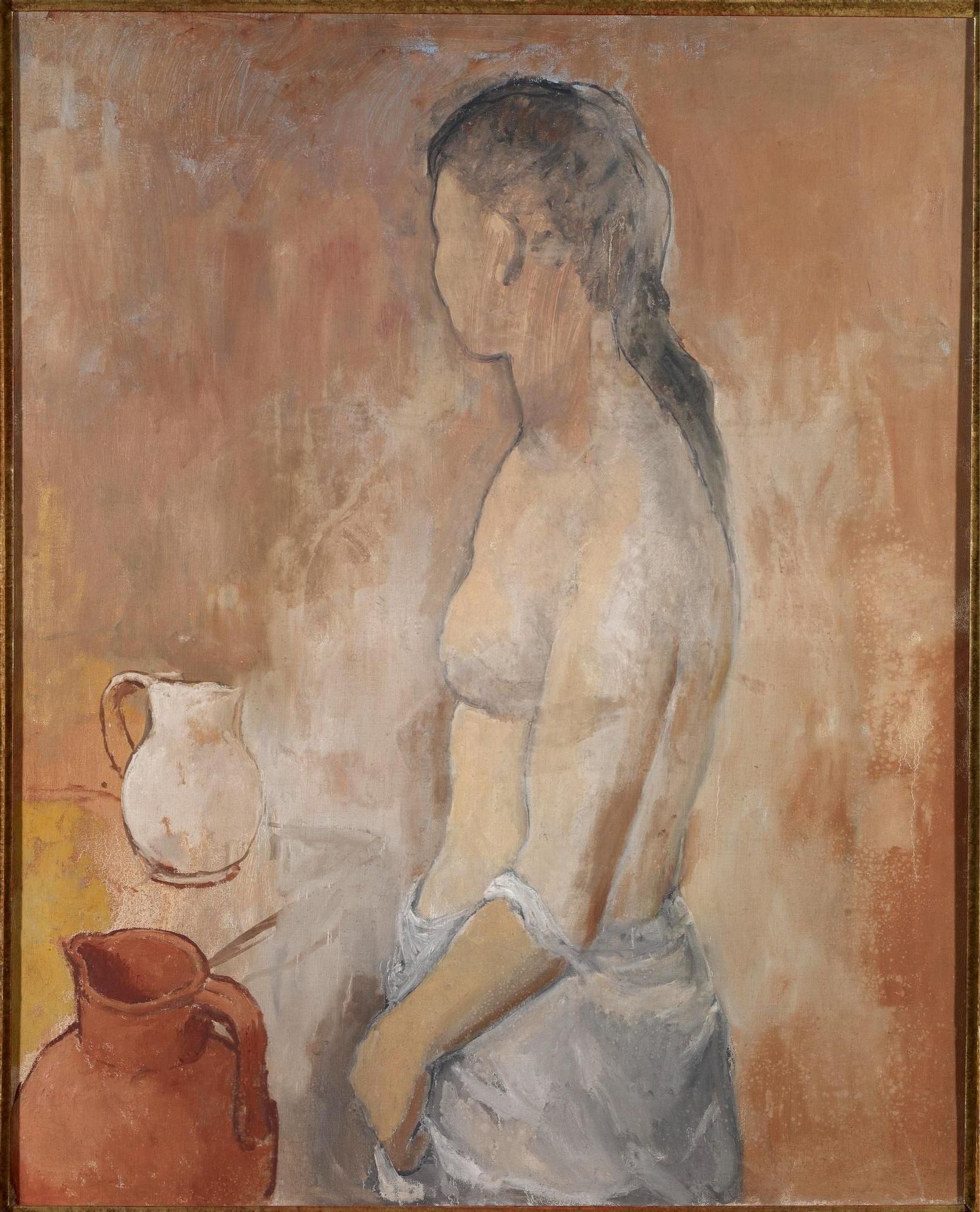 "Desnudo de medio cuerpo con cántaro", 1906