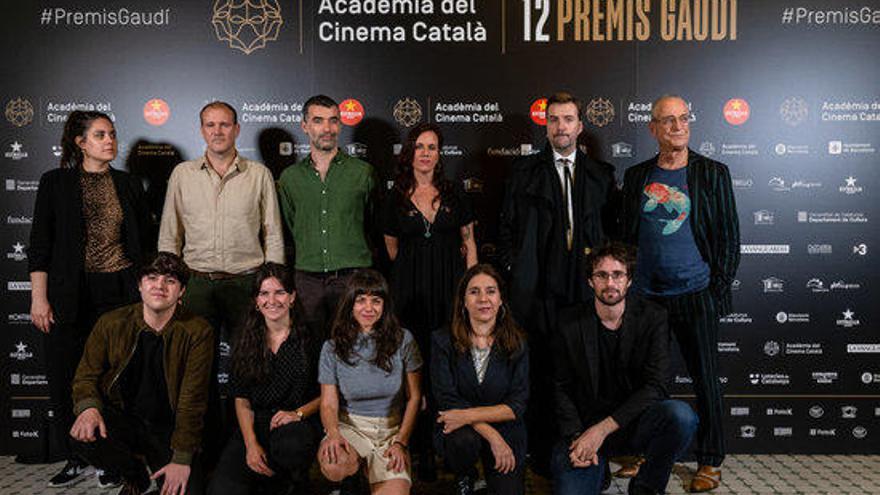 Foto de grup d&#039;alguns candidats als Premis Gaudí.