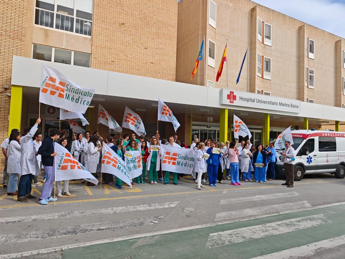 La nueva huelga de médicos en la provincia de Alicante. Hospital de la Marina Baixa