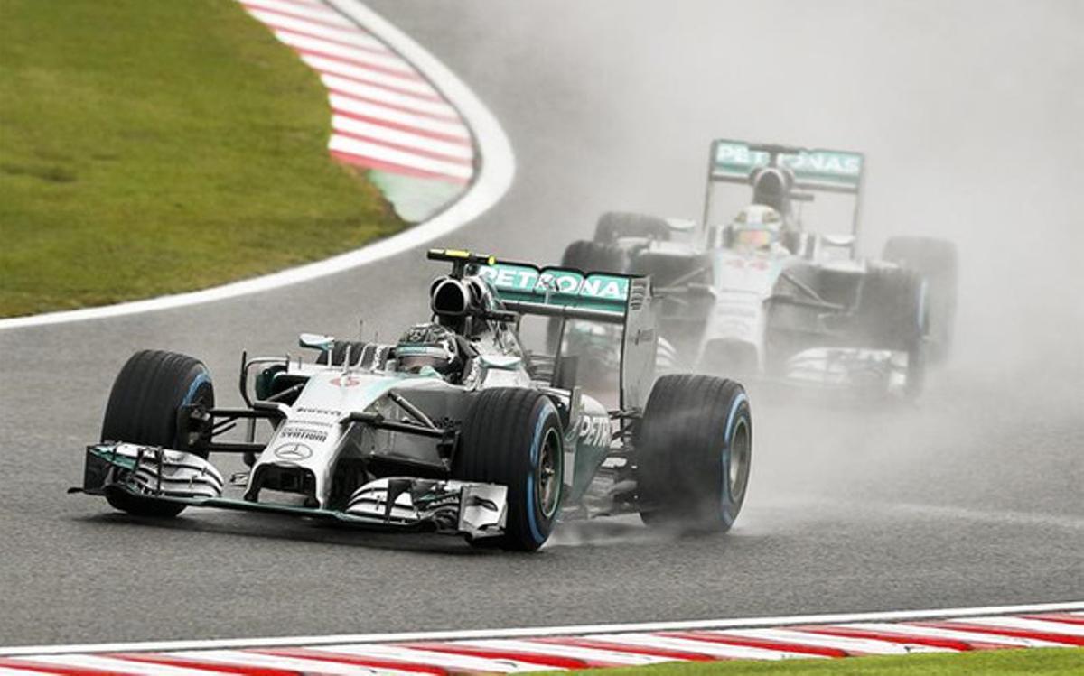 Los Mercedes dominaron en Suzuka
