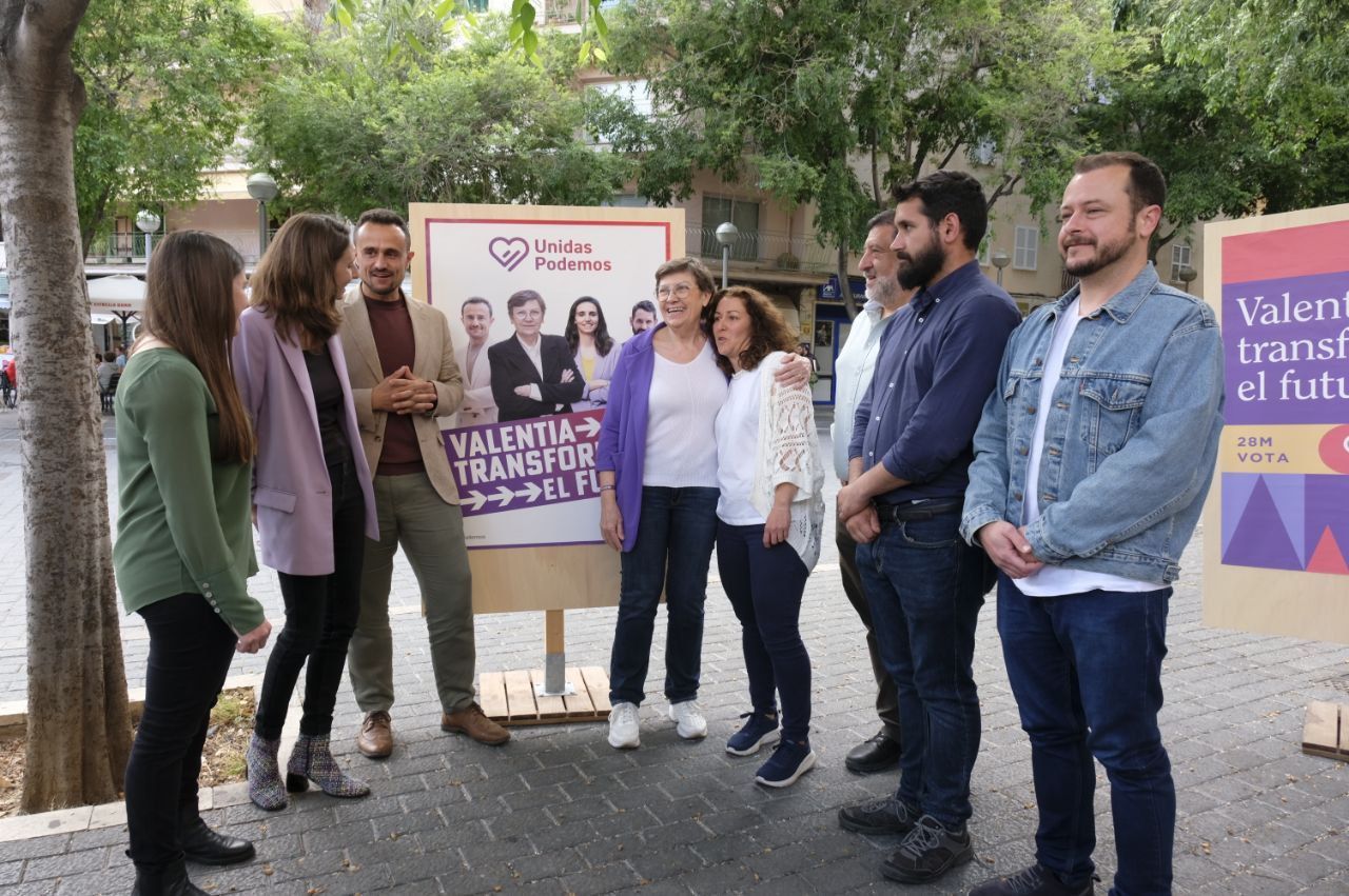 Die Spitzenkandidaten von Unidas Podemos.