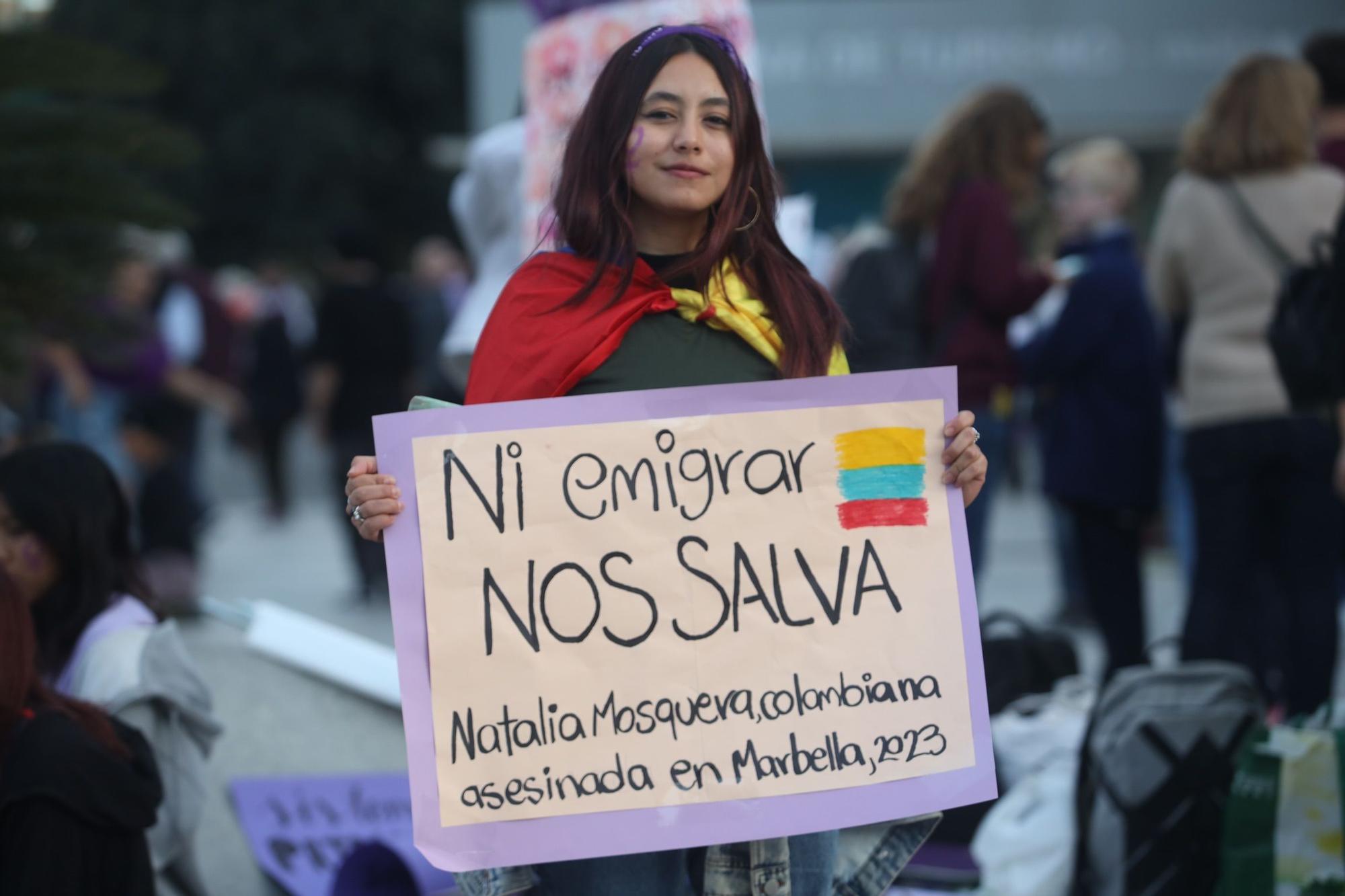 La marcha por el Día Internacional de la Mujer de Málaga, en imágenes