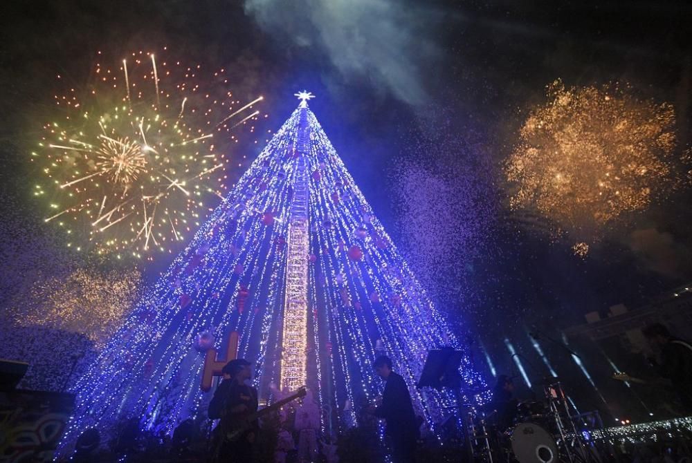 Encendido del árbol de la Circular en Murcia