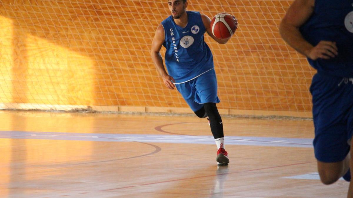 Lucas Muñoz durante un entrenamiento