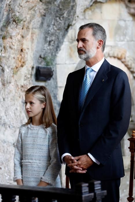 Visita de la Casa Real a Covadonga