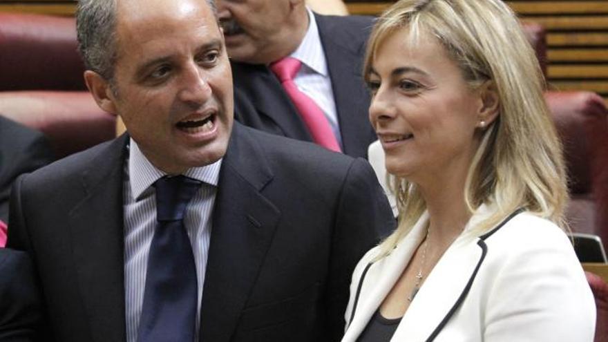 Camps y Castedo, en el pleno de hoy.