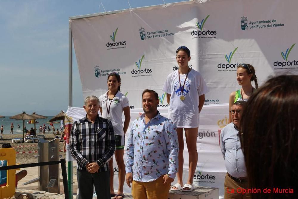 Final de triatlón de deporte escolar