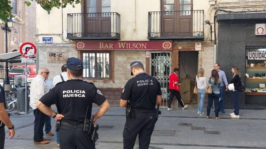 Desalojada una familia okupa en un edificio de la calle San Orencio de Huesca