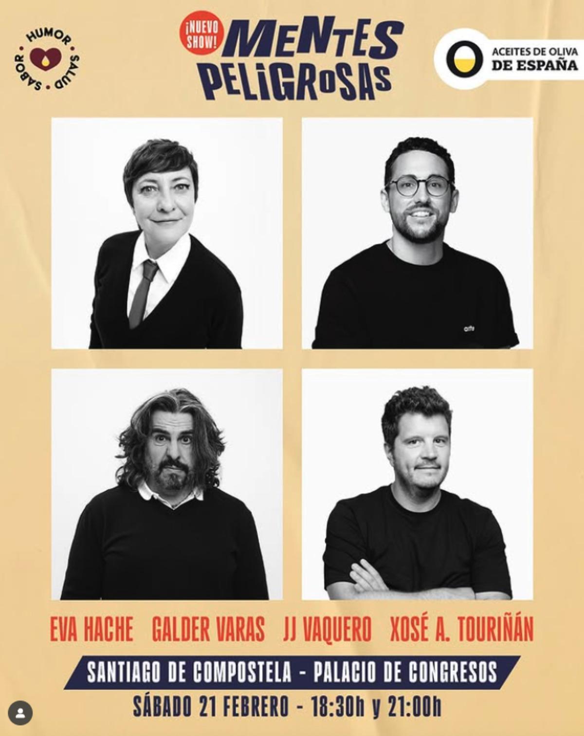 Cartel del espectáculo 'Mentes peligrosas'