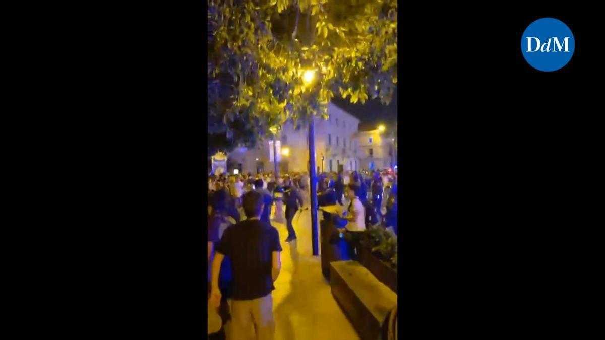 VÍDEO | Imágenes de la Policía Nacional cargando contra los manifestantes de la protesta contra la masificación turística en Mallorca