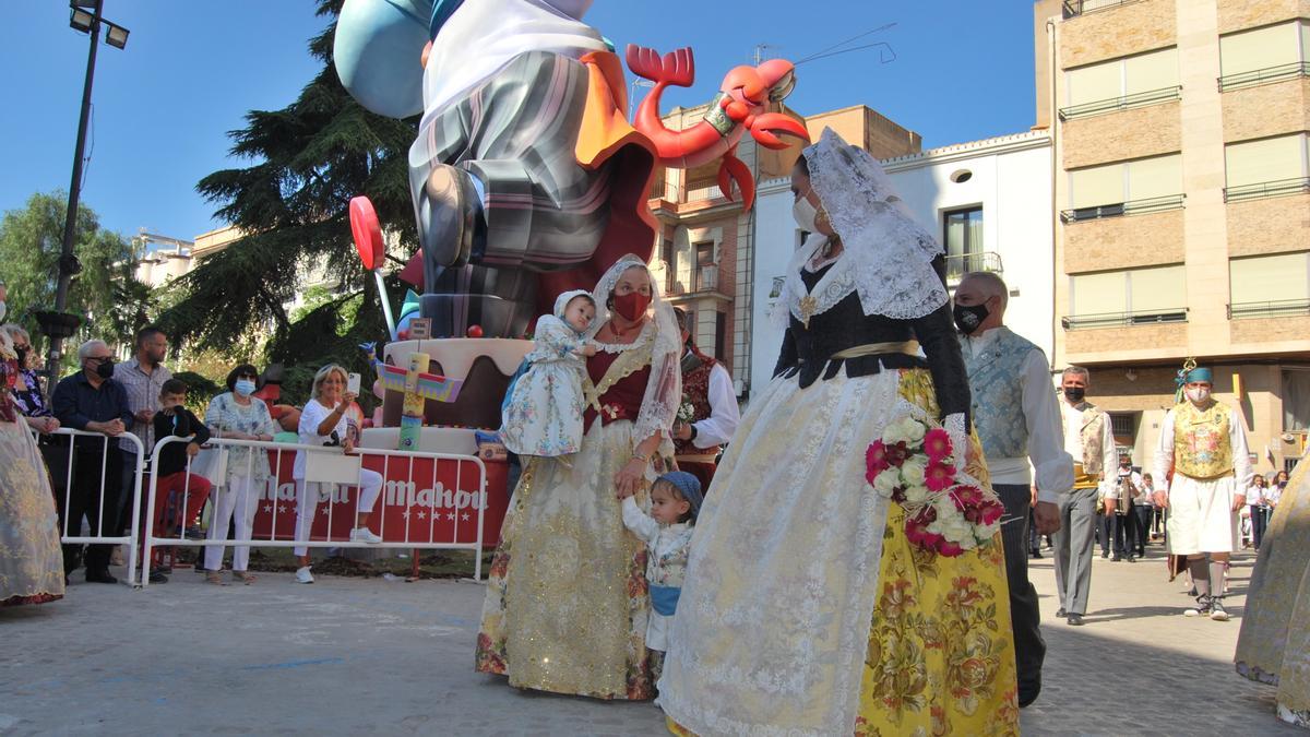 Imagen de la ofrenda de la última edición de la Fallas de Burriana, en octubre