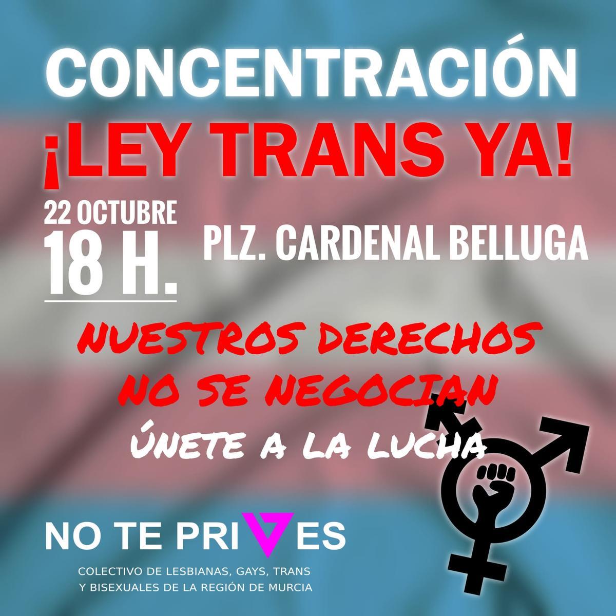 Convocatoria a la concentración.