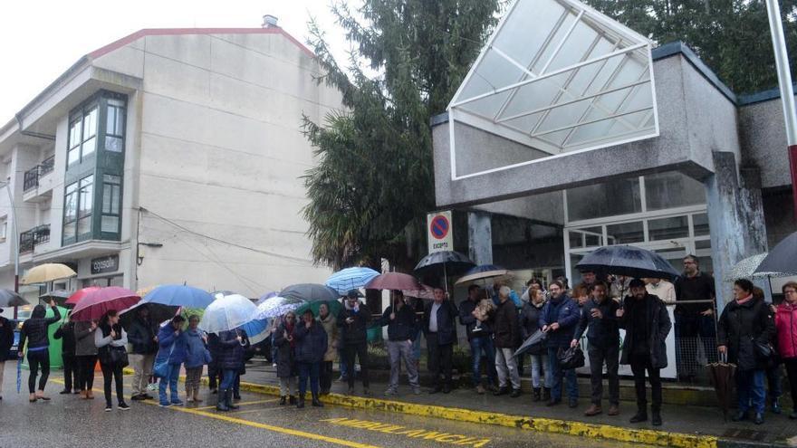 Concentración de la semana pasada en el Centro Médico de Cuntis