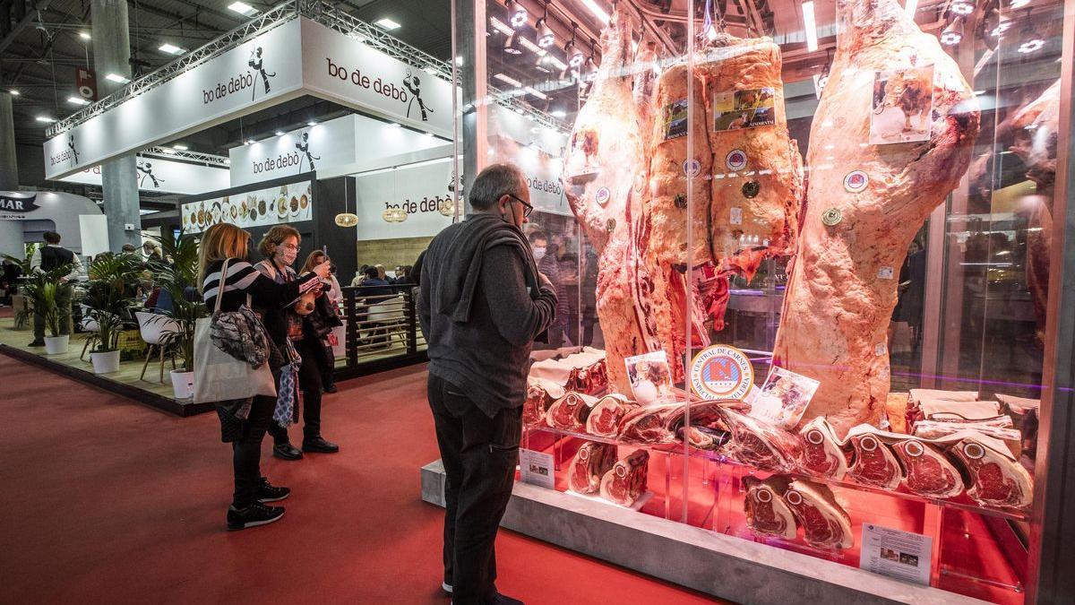 Expositor de carne en el Salón Alimentaria.