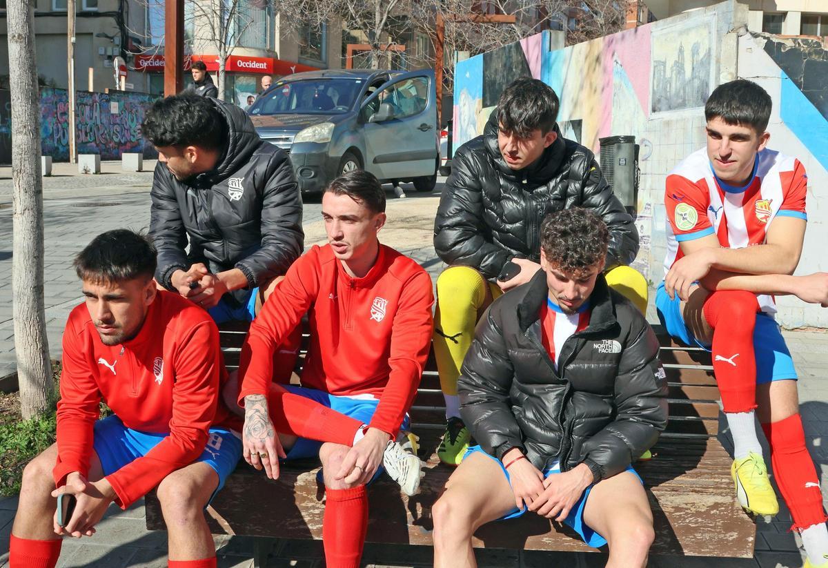 Imatges de la sessió fotogràfica a la Seu del Centre d'Esports Manresa