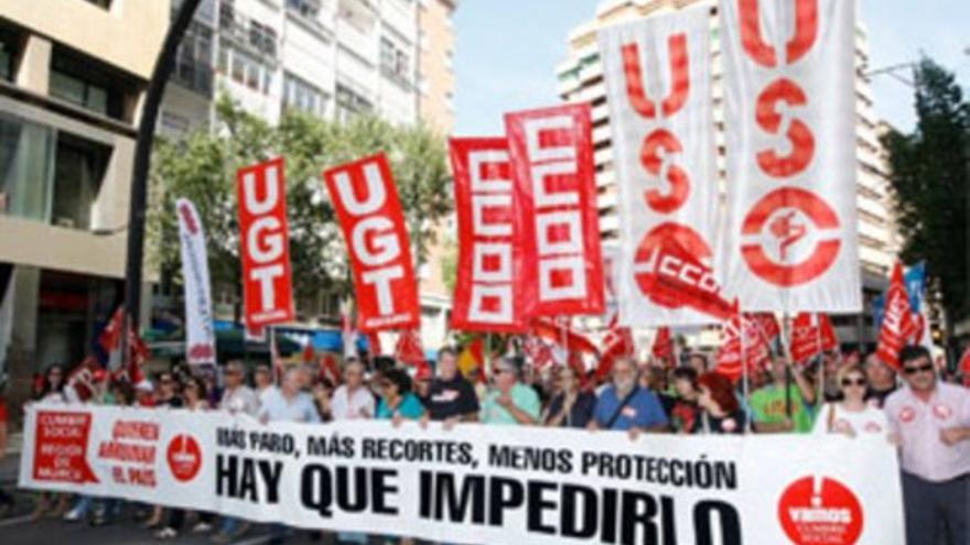 Manifestacion contra los recortes en Murcia