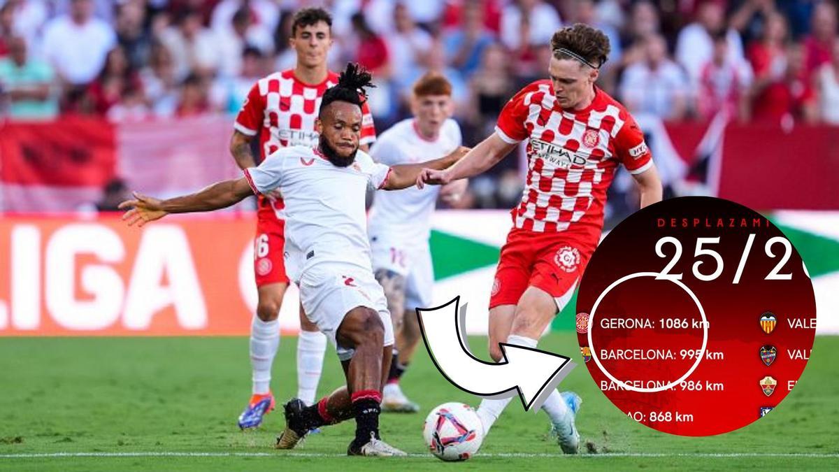 El Sevilla escribe mal el nombre del Girona