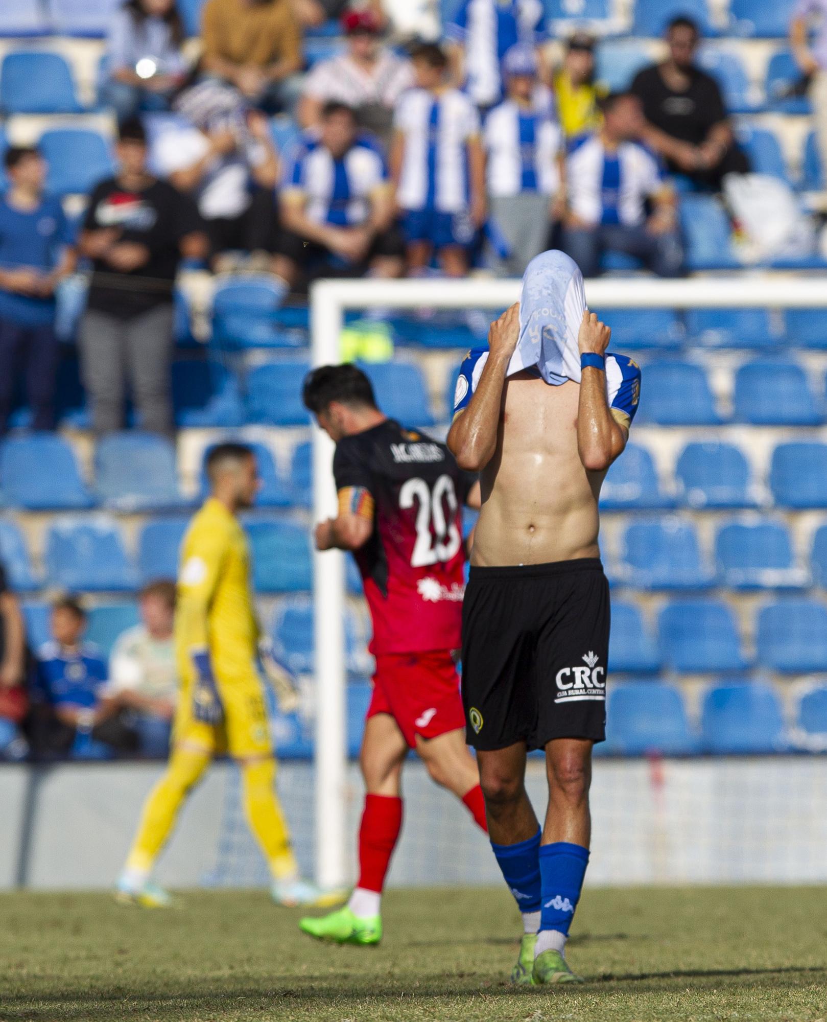 Lamento Herculano después de encajar el 2-3 en la prórroga.