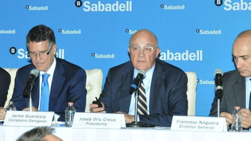 Rueda de prensa del presidente del Sabadell en México.