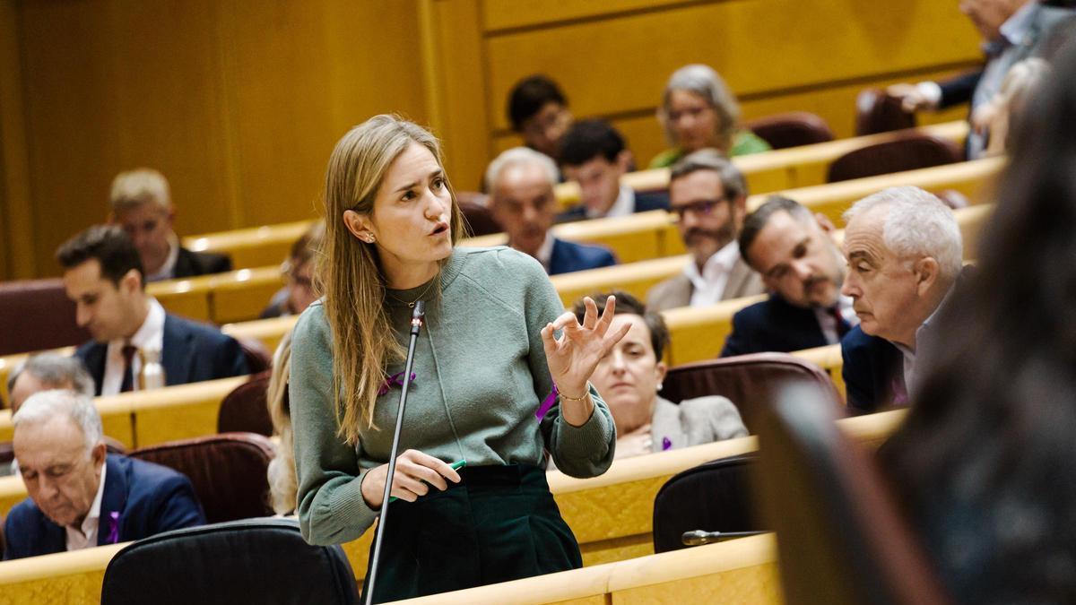 Cara a cara entre la senadora murciana Antonia López Moya y la ministra Sara Aagesen