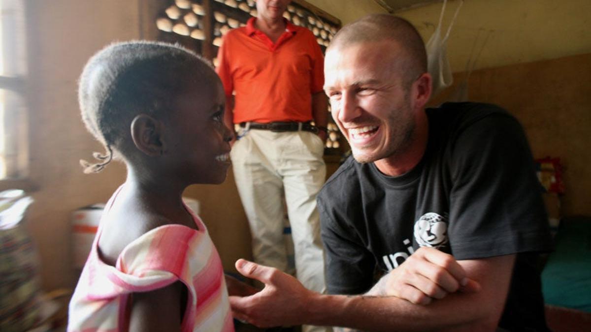 David Beckham, de viaje benéfico en Sierra Leona
