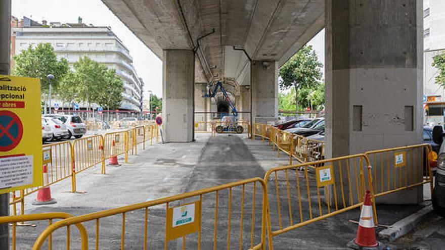 La CUP alerta del perill del nou carril bici sota el viaducte del tren