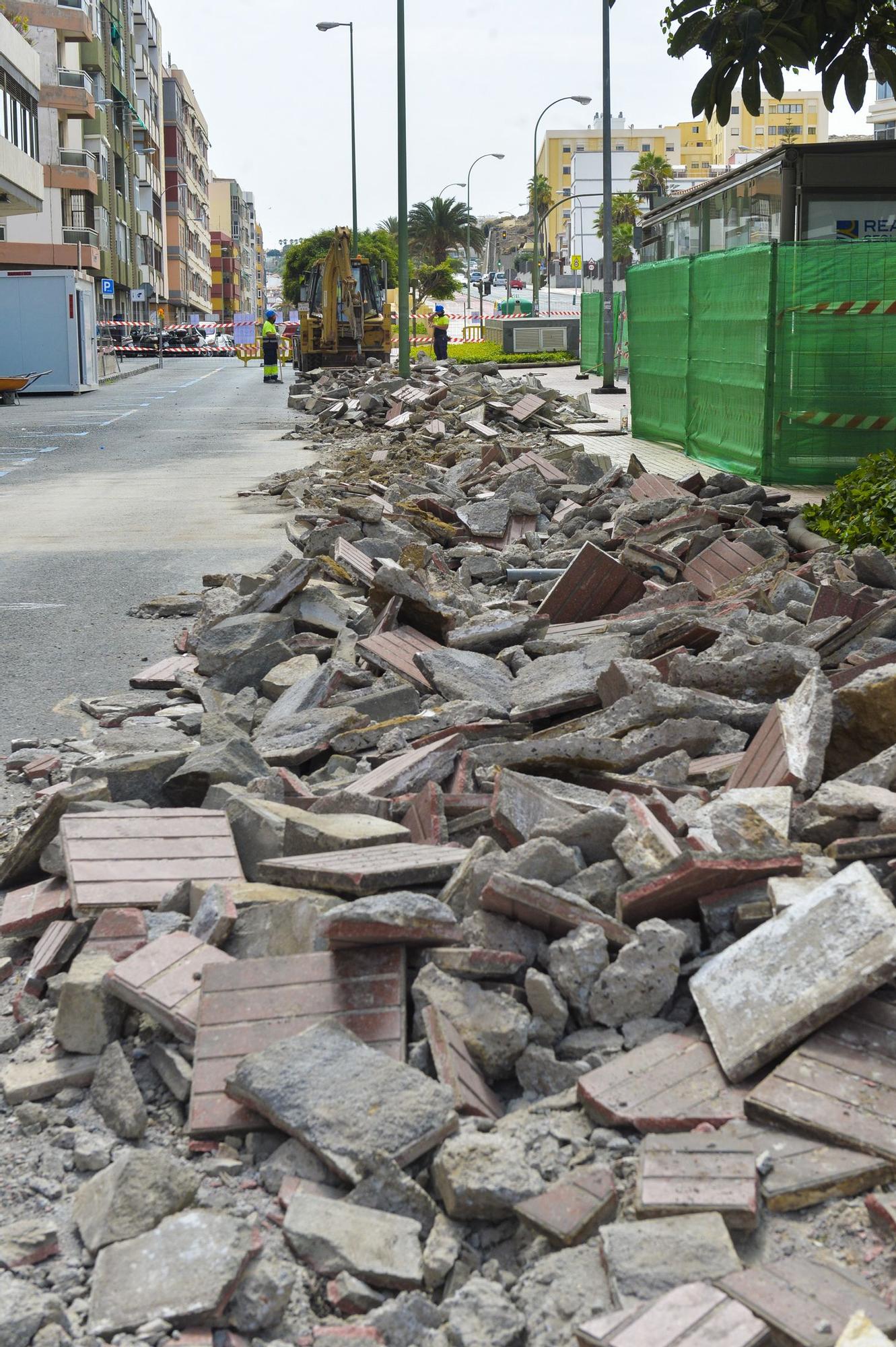 Obras de peatonalización de Mesa y López