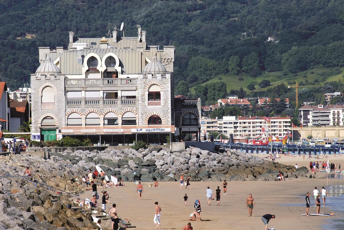 Casino y playa de Hendaya.