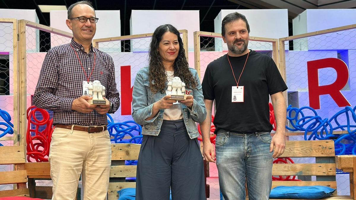 María Rozas durante a inauguración da Xornada do Emprendemento e Innovación Social da Maker Faire Galicia, que se celebra este sábado en Área Central.