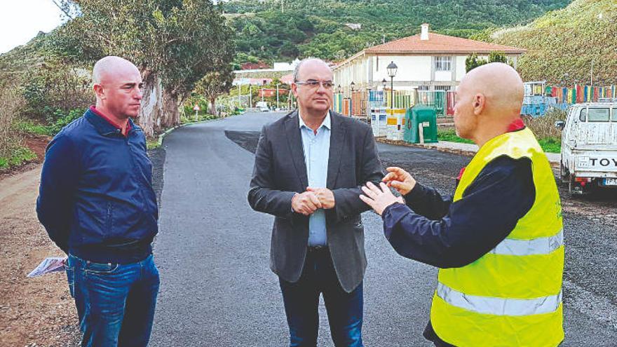 El Cabildo La Palma mejora la vía de Martín Luis a Bajamar, en Puntallana