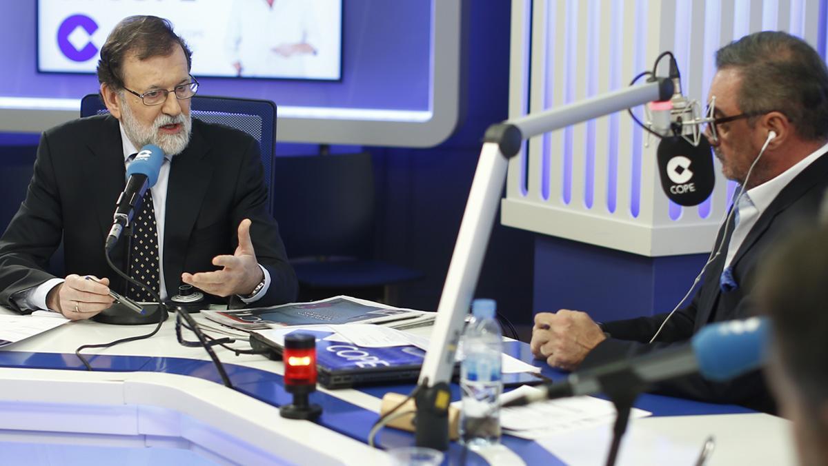 Entrevista a Mariano Rajoy en la COPE.
