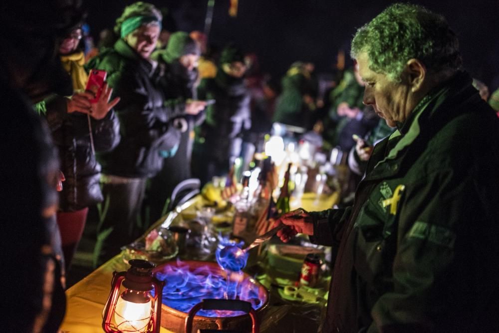 Prop de 3000 persones celebren el Cap d'Any a l'es