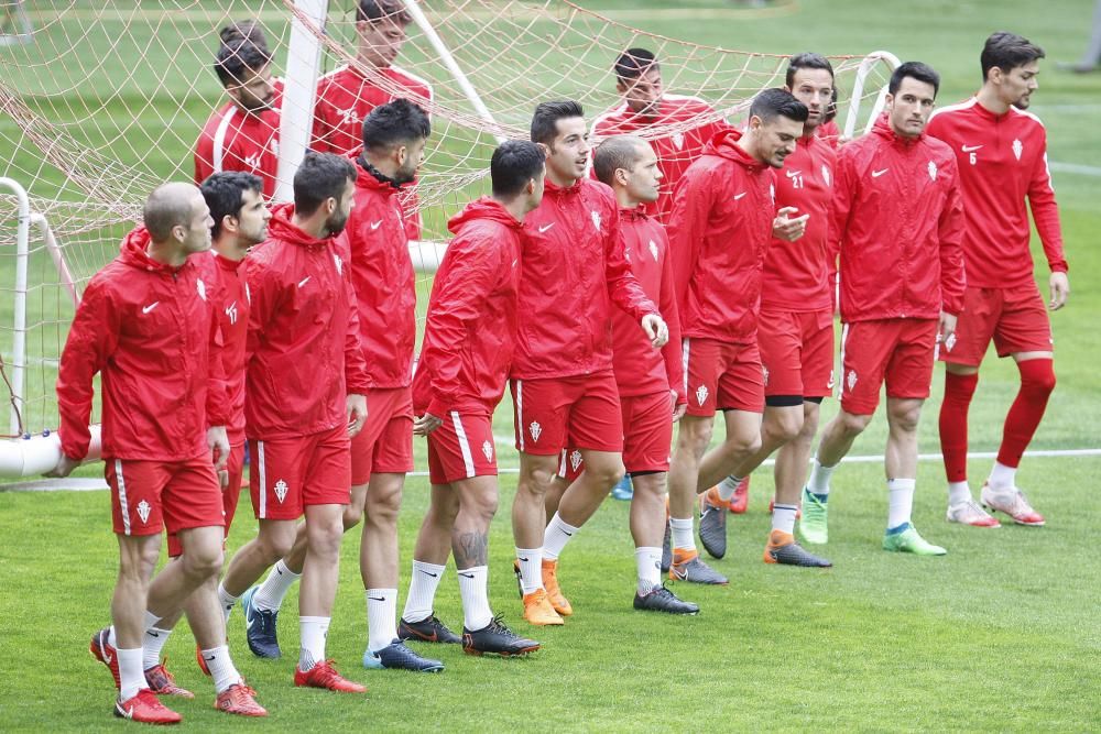 Entrenamiento del Sporting