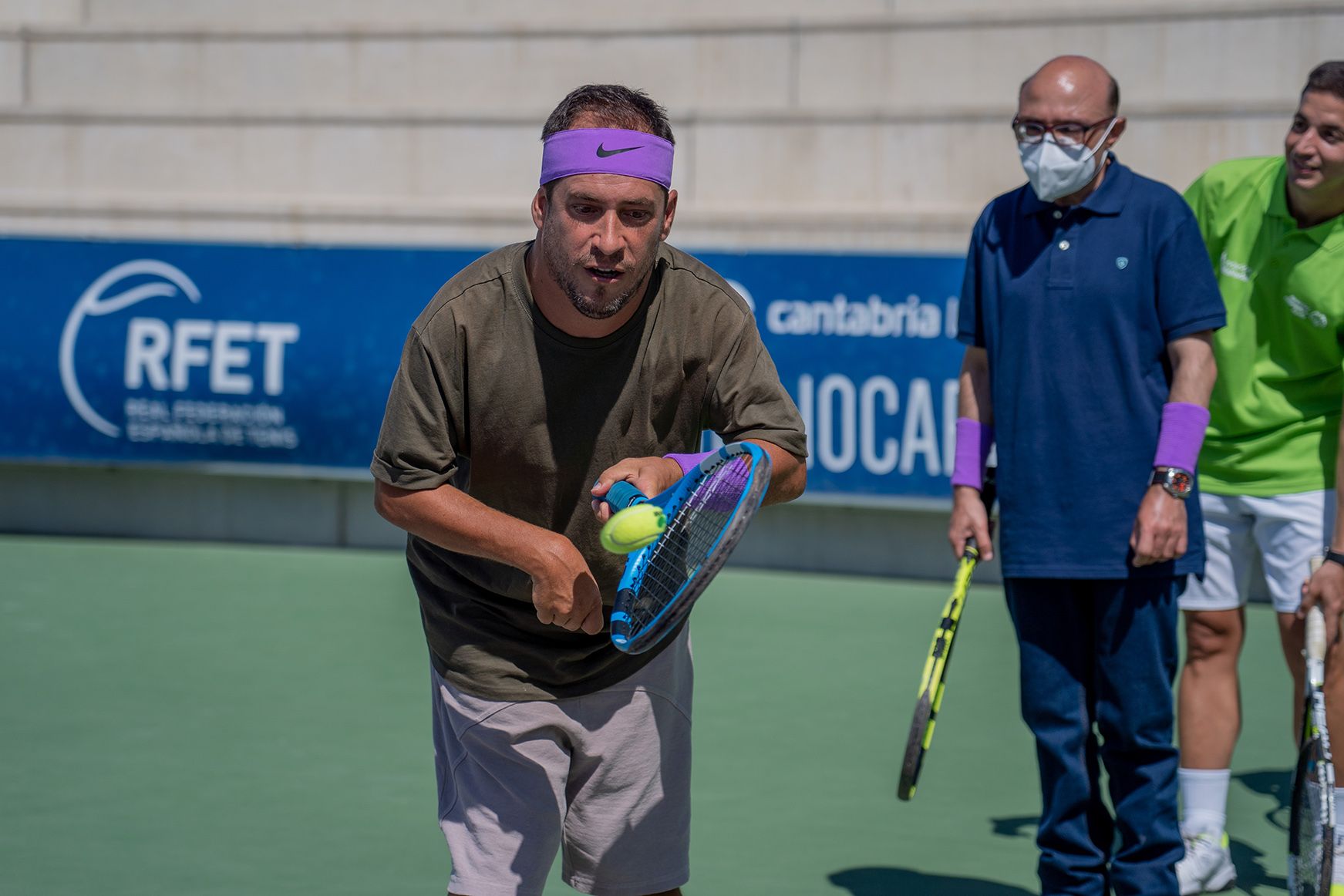 El Langui y Jesús Vidal aterrizan en Mallorca y visitan a Rafa Nadal y Miquel Montoro